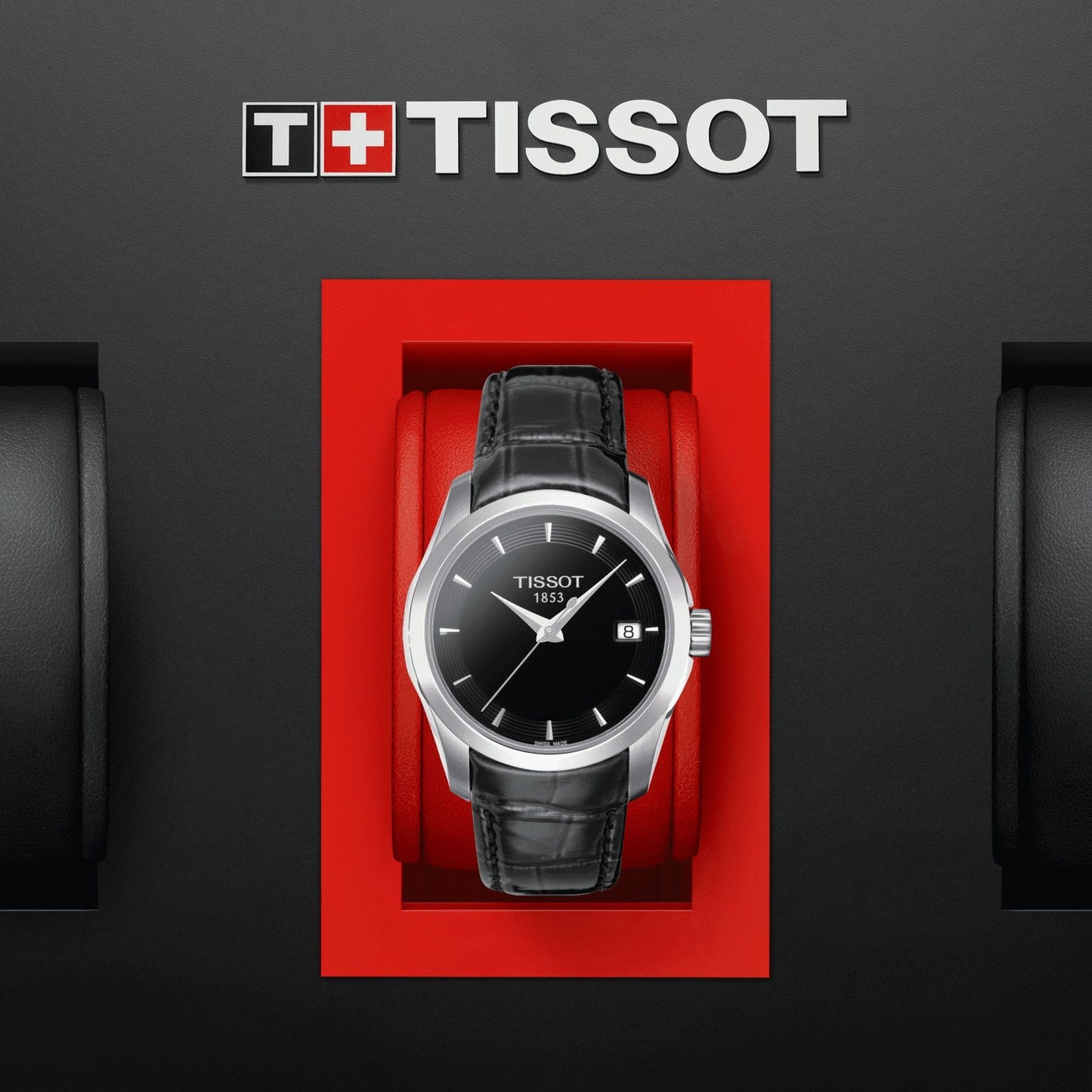 Tissot Couturier Lady (Leather, Black) Indexes