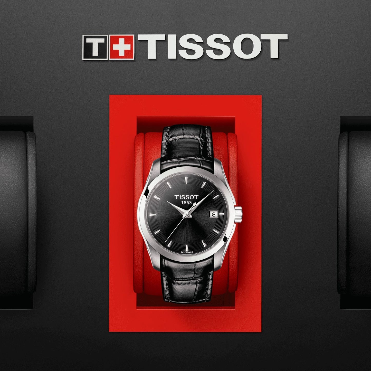 Tissot Couturier Lady (Leather, Black) Indexes