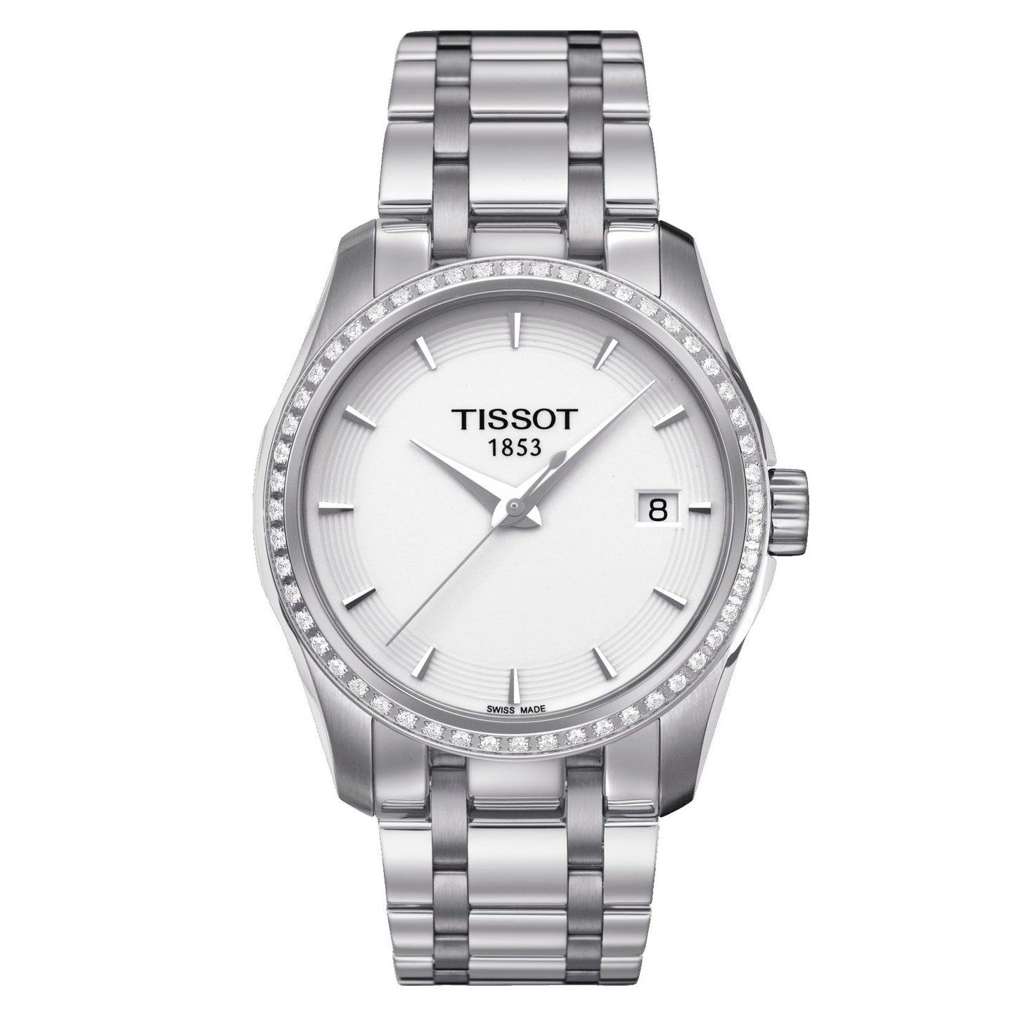 Tissot Couturier Lady (Stainless Steel, Grey) Indexes