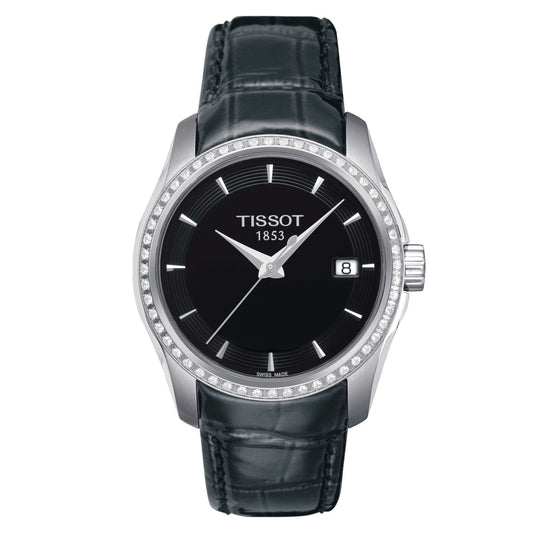 Tissot Couturier Lady (Leather, Black) Indexes
