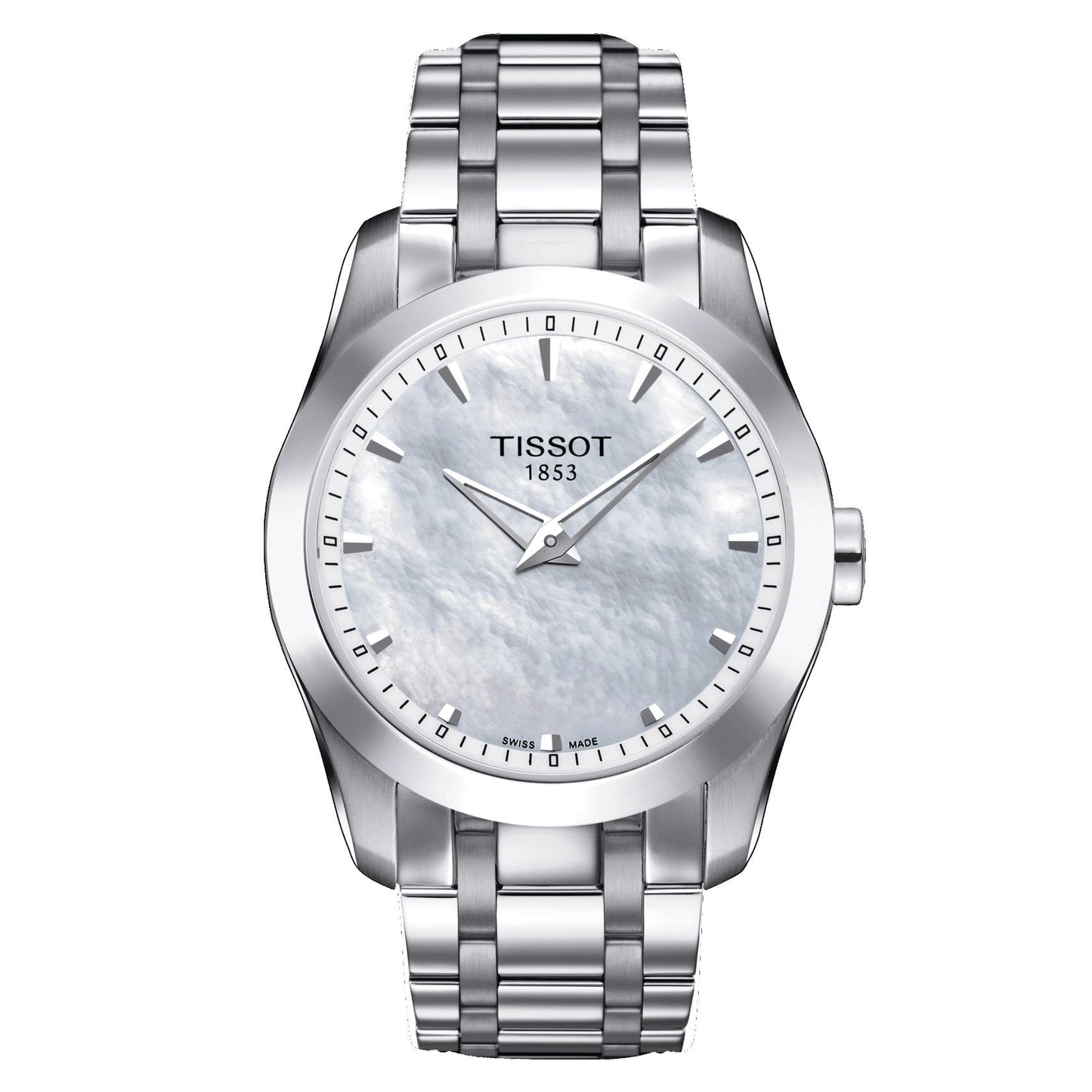 Tissot Couturier Secret Date Lady (Stainless Steel, Grey) Indexes