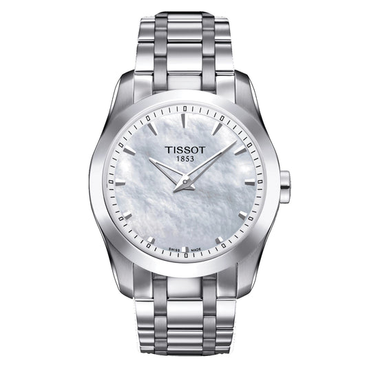 Tissot Couturier Secret Date Lady (Stainless Steel, Grey) Indexes