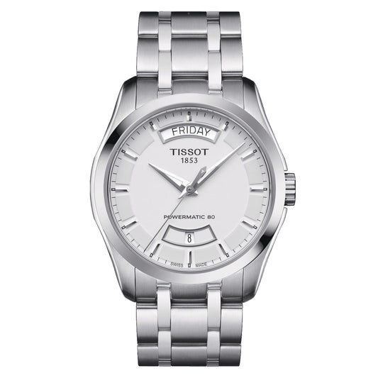 Tissot Couturier Powermatic 80 (Stainless Steel, Grey) Indexes