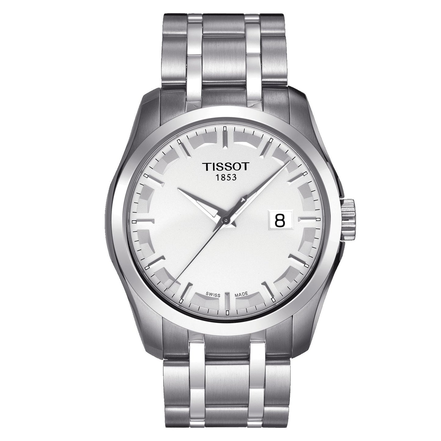 Tissot Couturier (Stainless Steel, Grey) Indexes