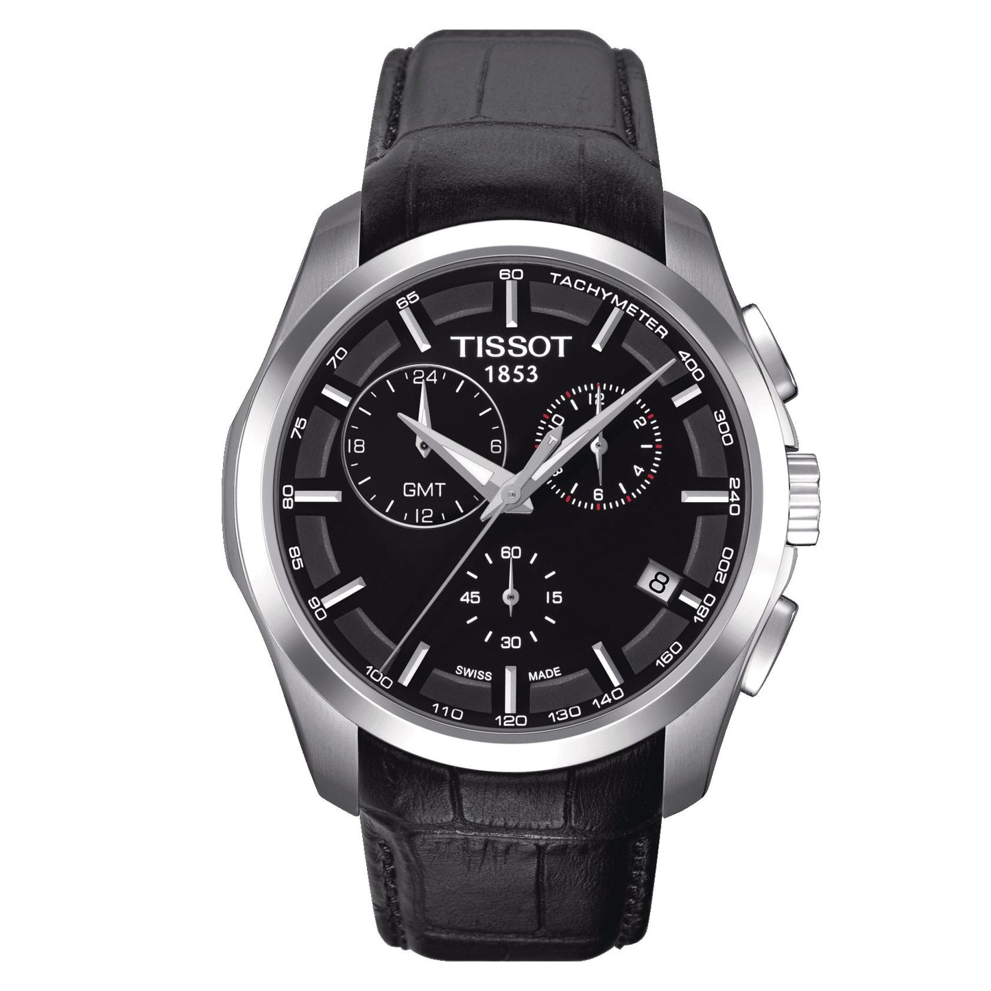 Tissot Couturier Gmt (Leather, Black) Indexes