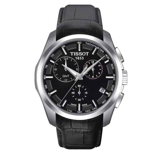 Tissot Couturier Gmt (Leather, Black) Indexes