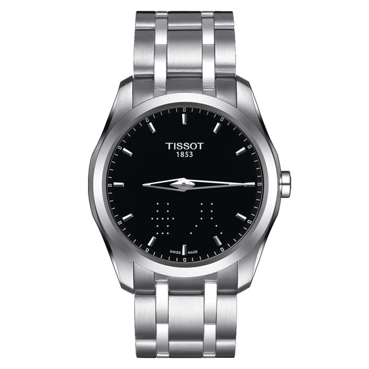 Tissot Couturier Secret Date Chinese Calendar (Stainless Steel, Grey) Indexes