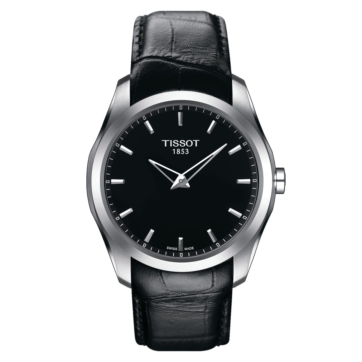 Tissot Couturier Secret Date (Leather, Black) Indexes