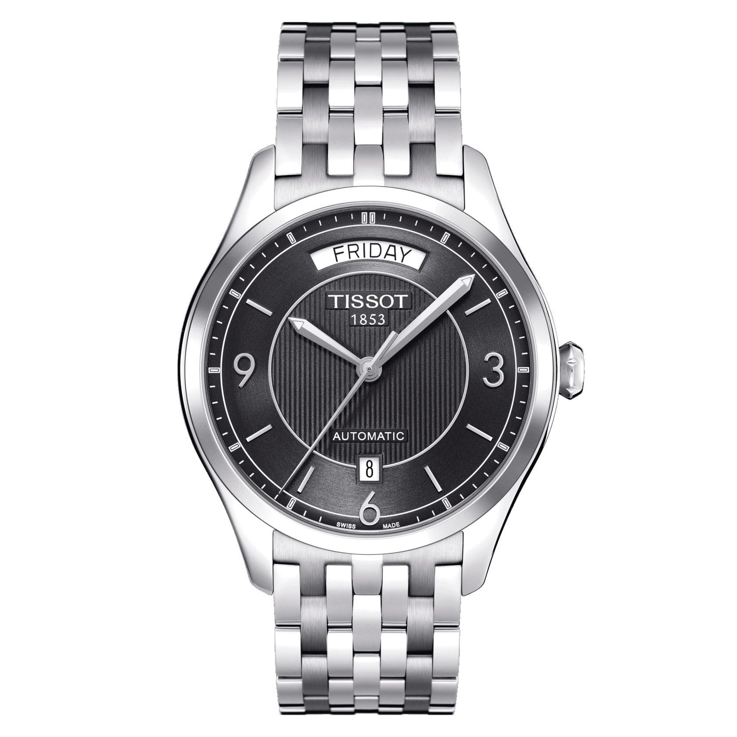 Tissot T-One Automatic (Stainless Steel, Grey) Arabic And Indexes