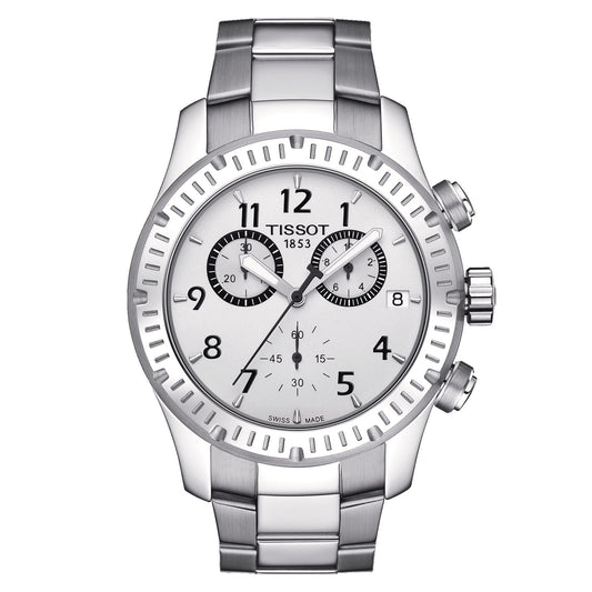 Tissot V8 (Stainless Steel, Grey) Arabic And Indexes