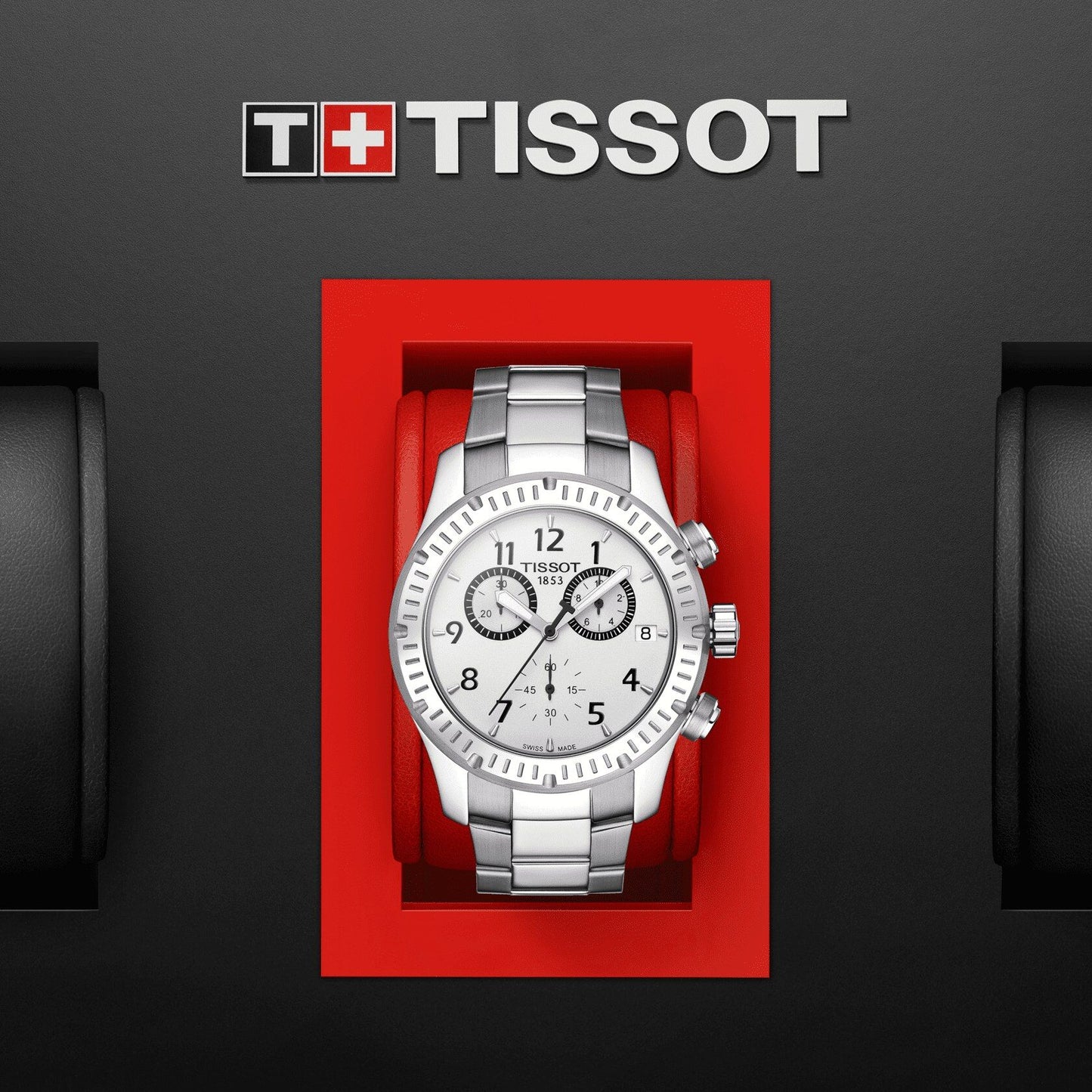 Tissot V8 (Stainless Steel, Grey) Arabic And Indexes