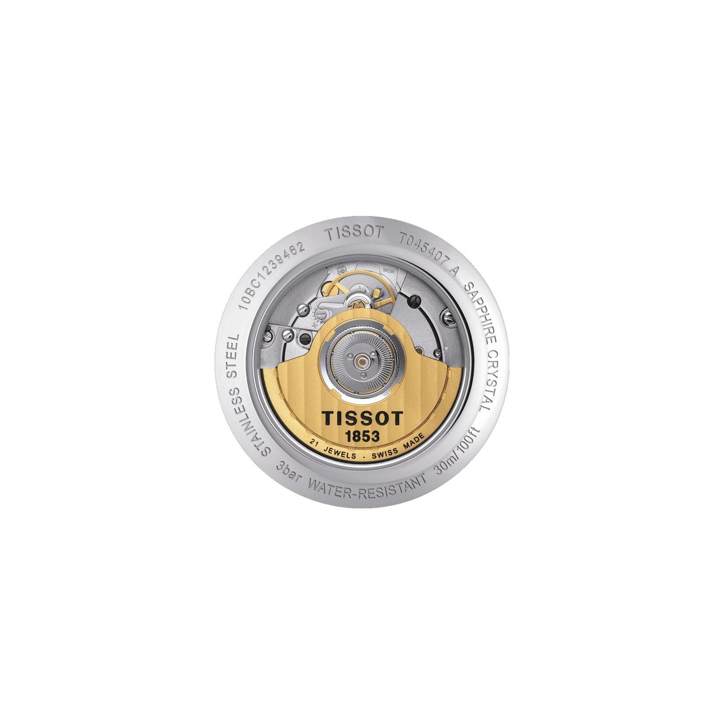 Tissot Bridgeport (Stainless Steel, Grey/Yellow Gold 1N14) Roman