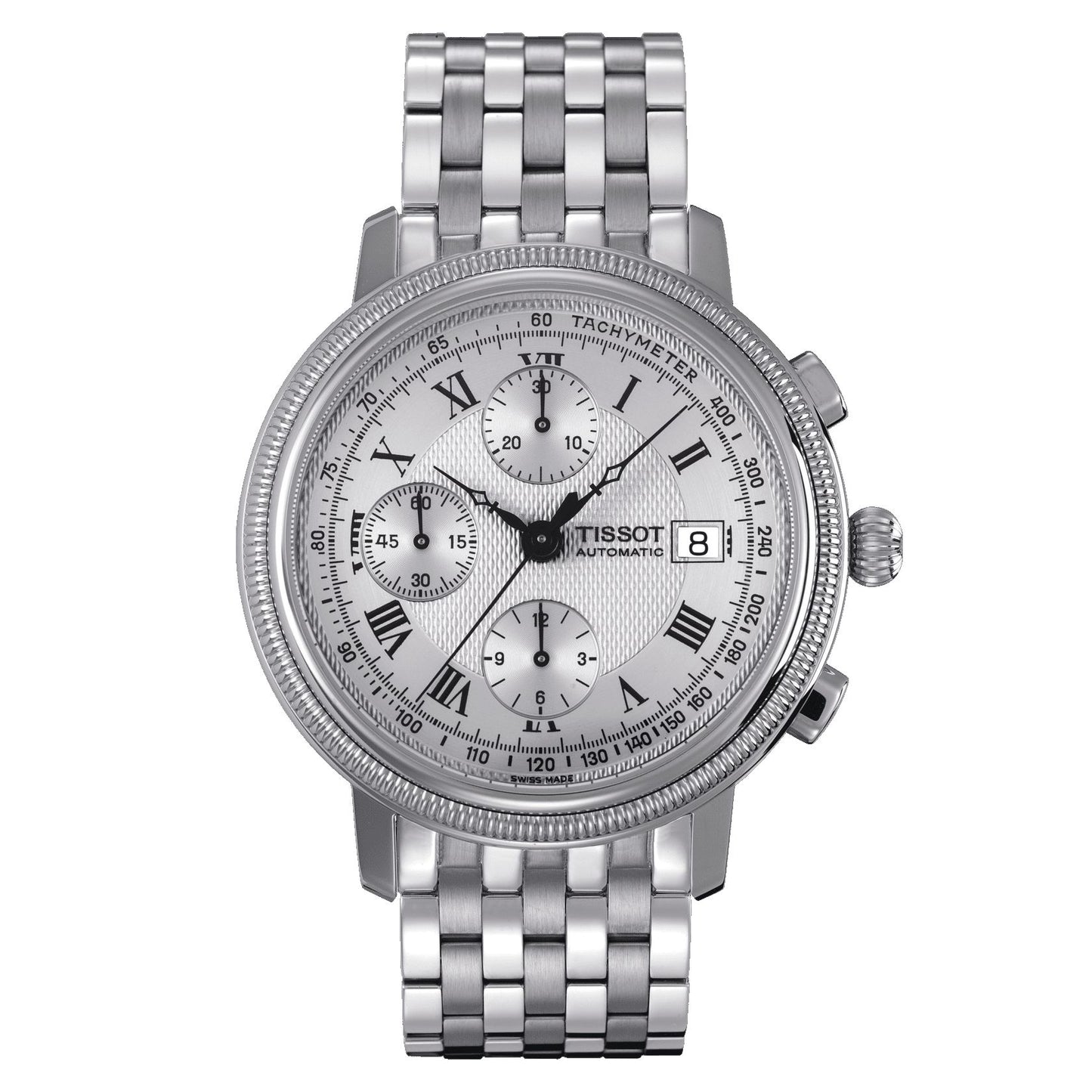 Tissot Bridgeport Automatic Chronograph Valjoux (Stainless Steel, Grey) Roman