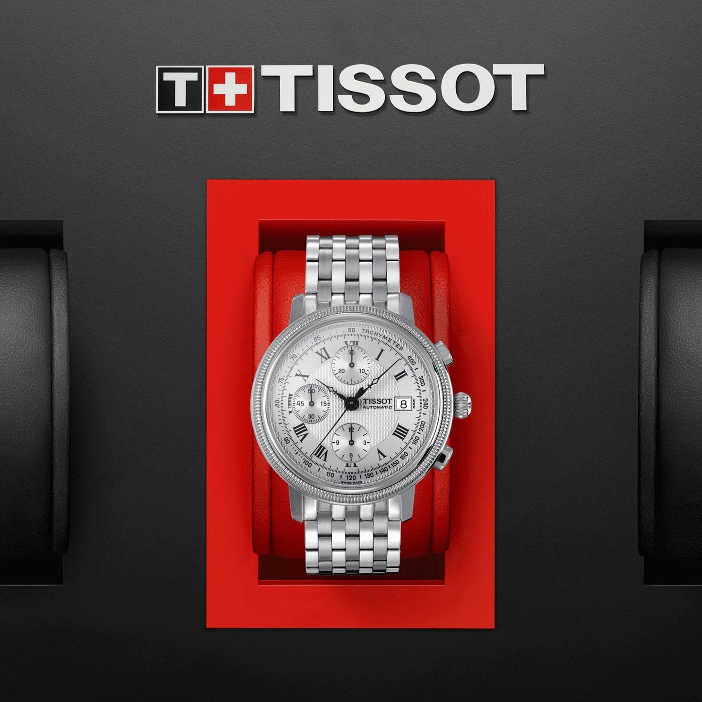 Tissot Bridgeport Automatic Chronograph Valjoux (Stainless Steel, Grey) Roman