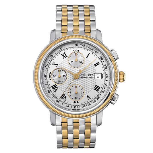 Tissot Bridgeport Automatic Chronograph Valjoux (Stainless Steel, Grey/Yellow Gold 1N14) Roman