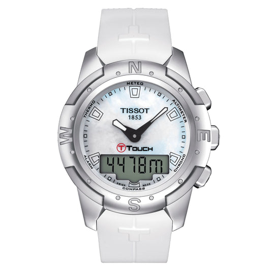 Tissot T-Touch II Titanium Lady (Silicone, White) Indexes