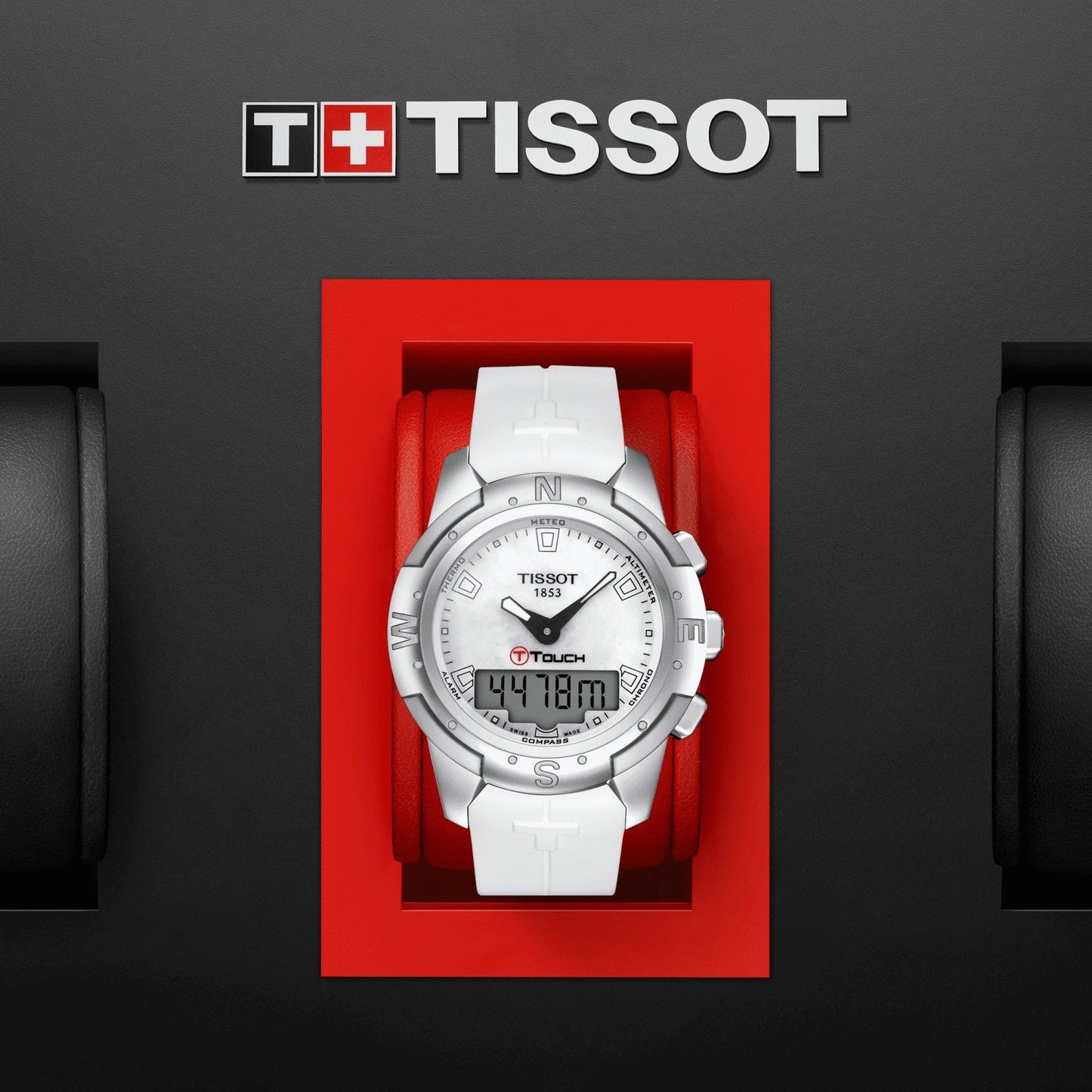 Tissot T-Touch II Titanium Lady (Silicone, White) Indexes