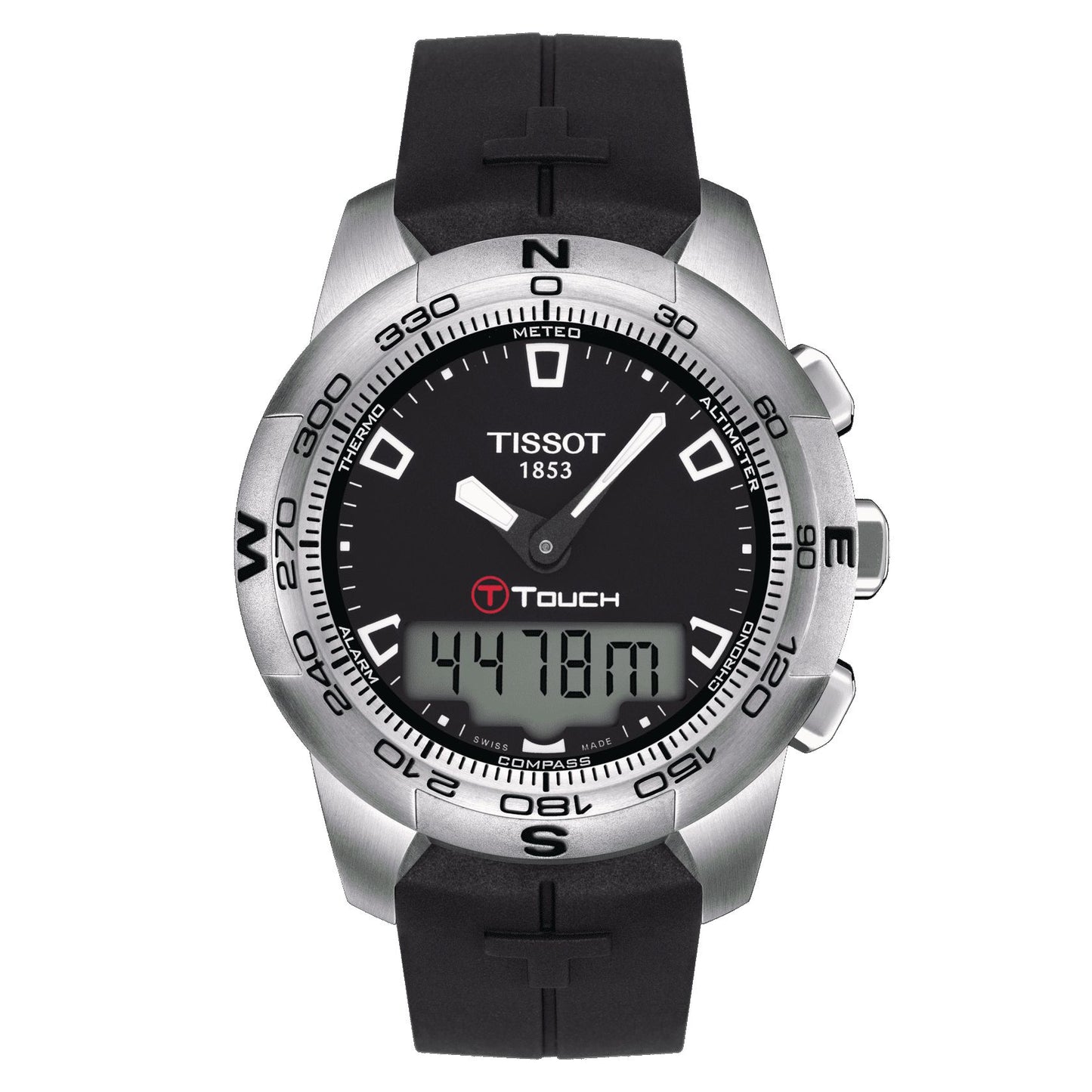 Tissot T-Touch II Stainless Steel (Rubber, Black) Indexes