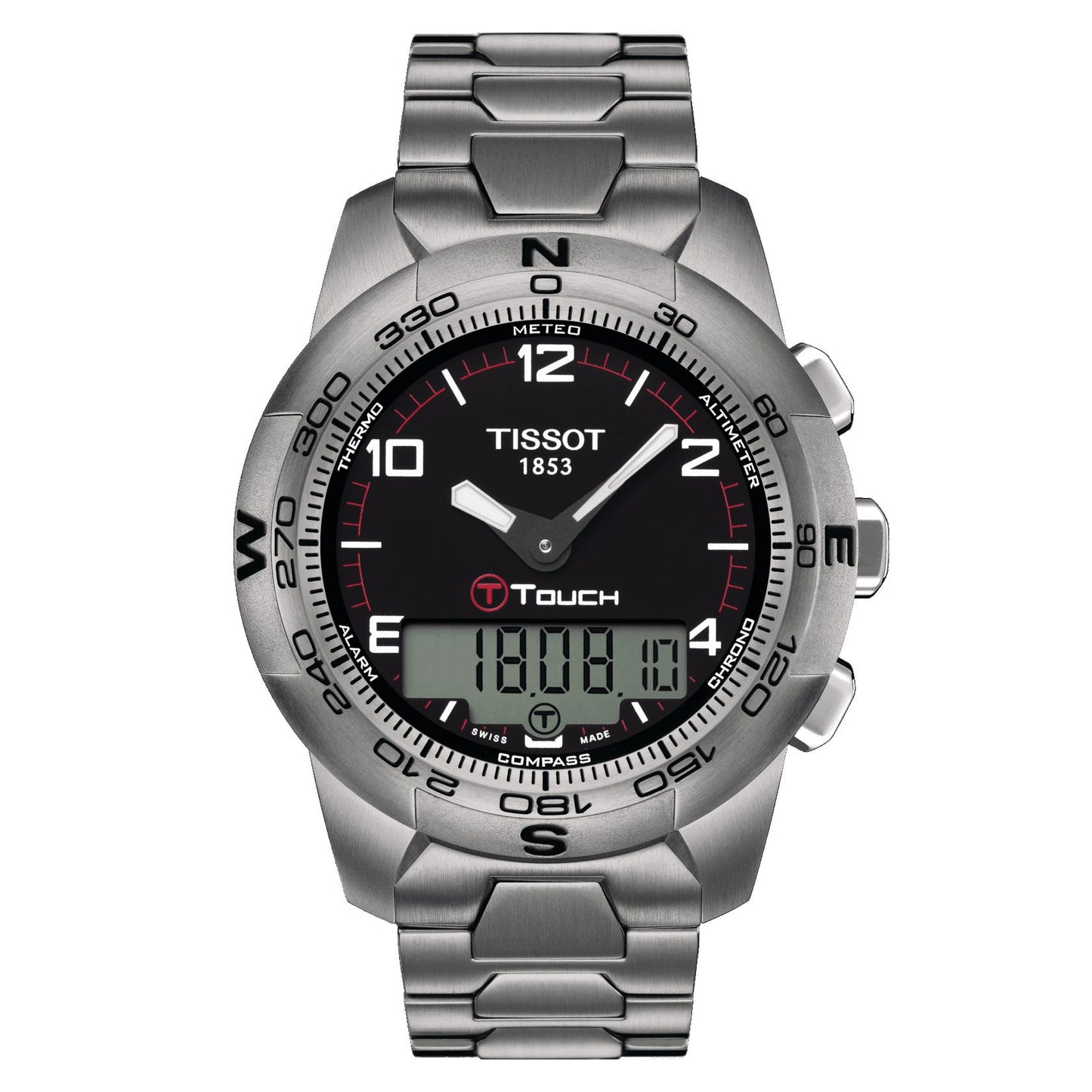 Tissot T-Touch II Titanium (Titanium, Grey) Arabic And Indexes