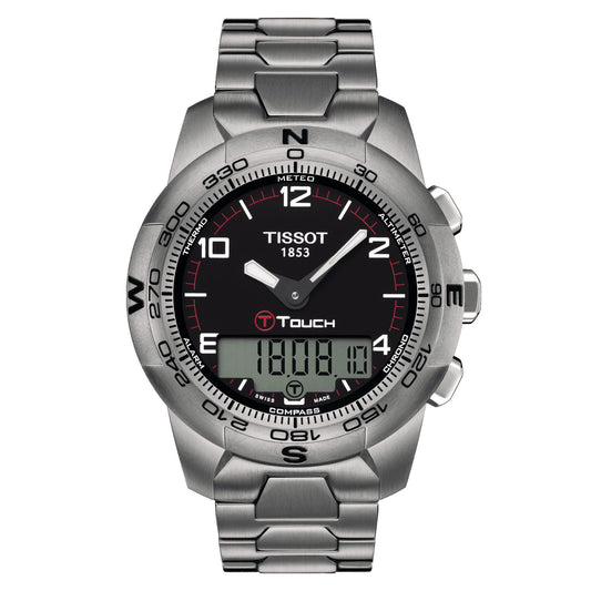 Tissot T-Touch II Titanium (Titanium, Grey) Arabic And Indexes