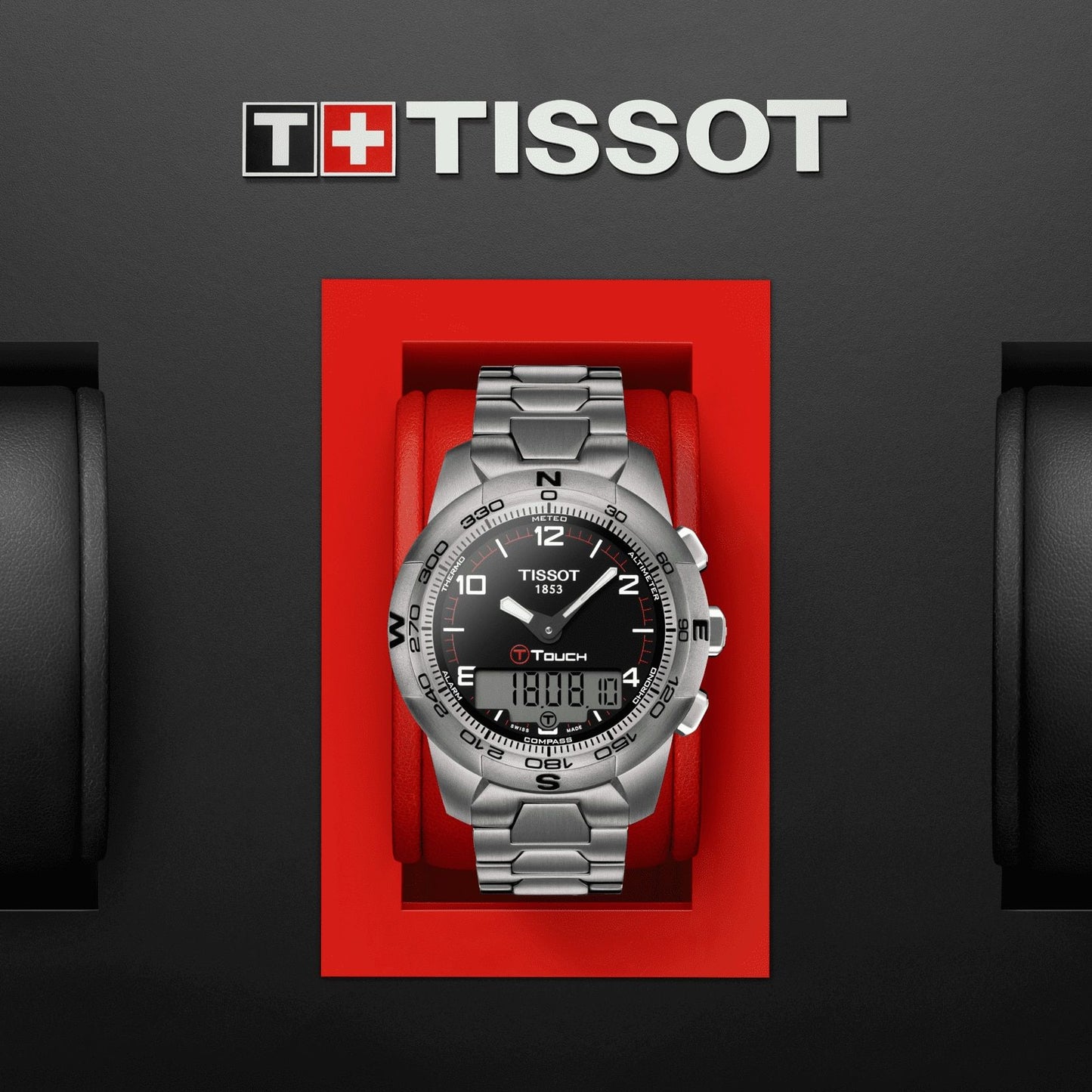 Tissot T-Touch II Titanium (Titanium, Grey) Arabic And Indexes