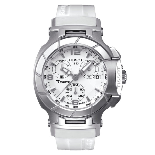 Tissot T-Race Chronograph Lady (Silicone, White) Arabic And Indexes
