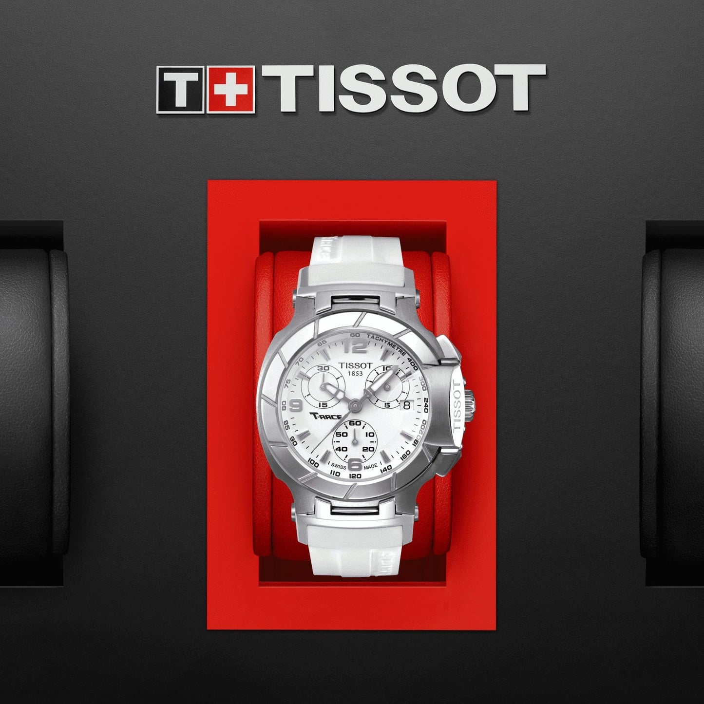 Tissot T-Race Chronograph Lady (Silicone, White) Arabic And Indexes