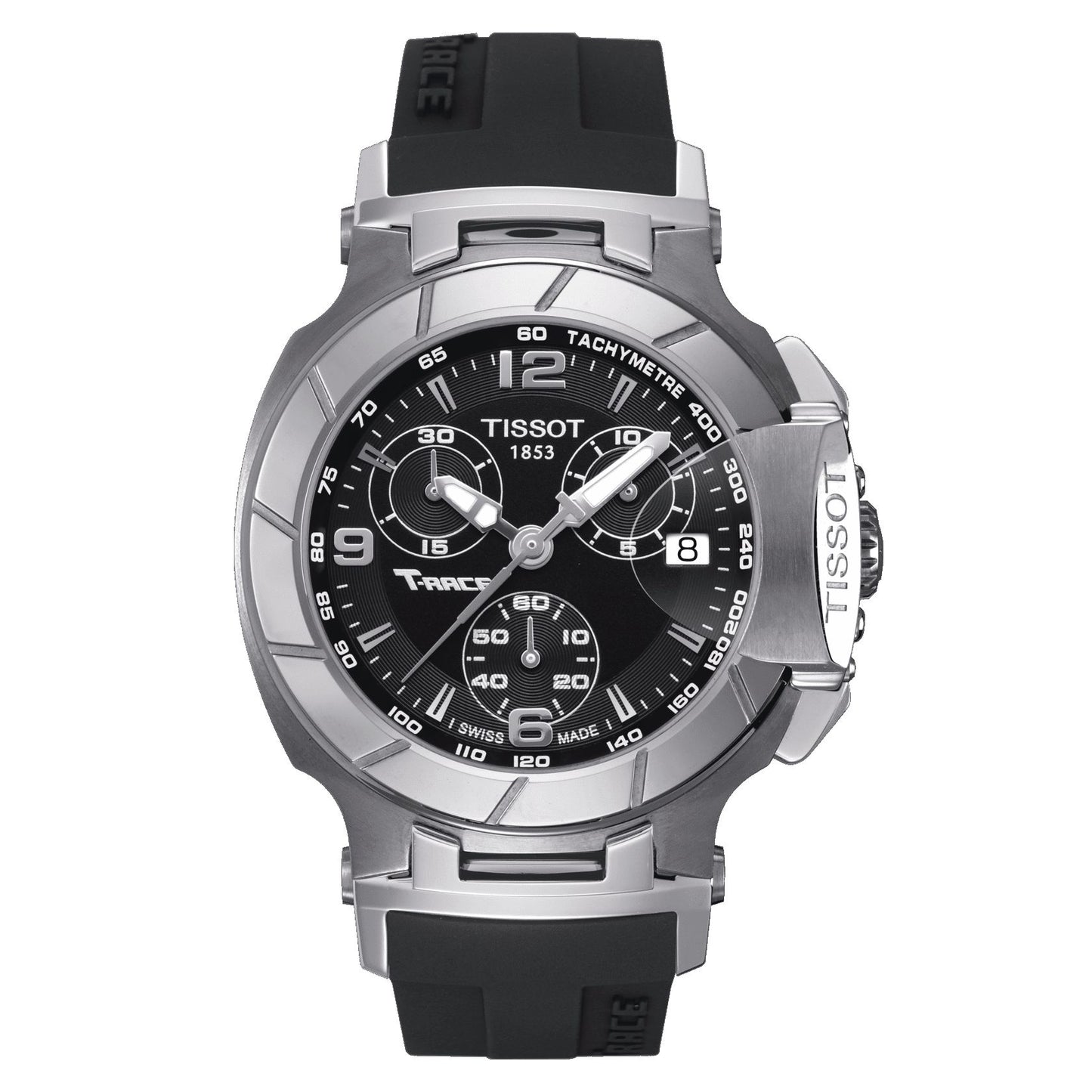 Tissot T-Race Chronograph Lady (Rubber, Black) Arabic And Indexes