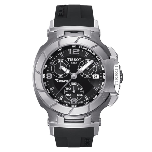 Tissot T-Race Chronograph Lady (Rubber, Black) Arabic And Indexes