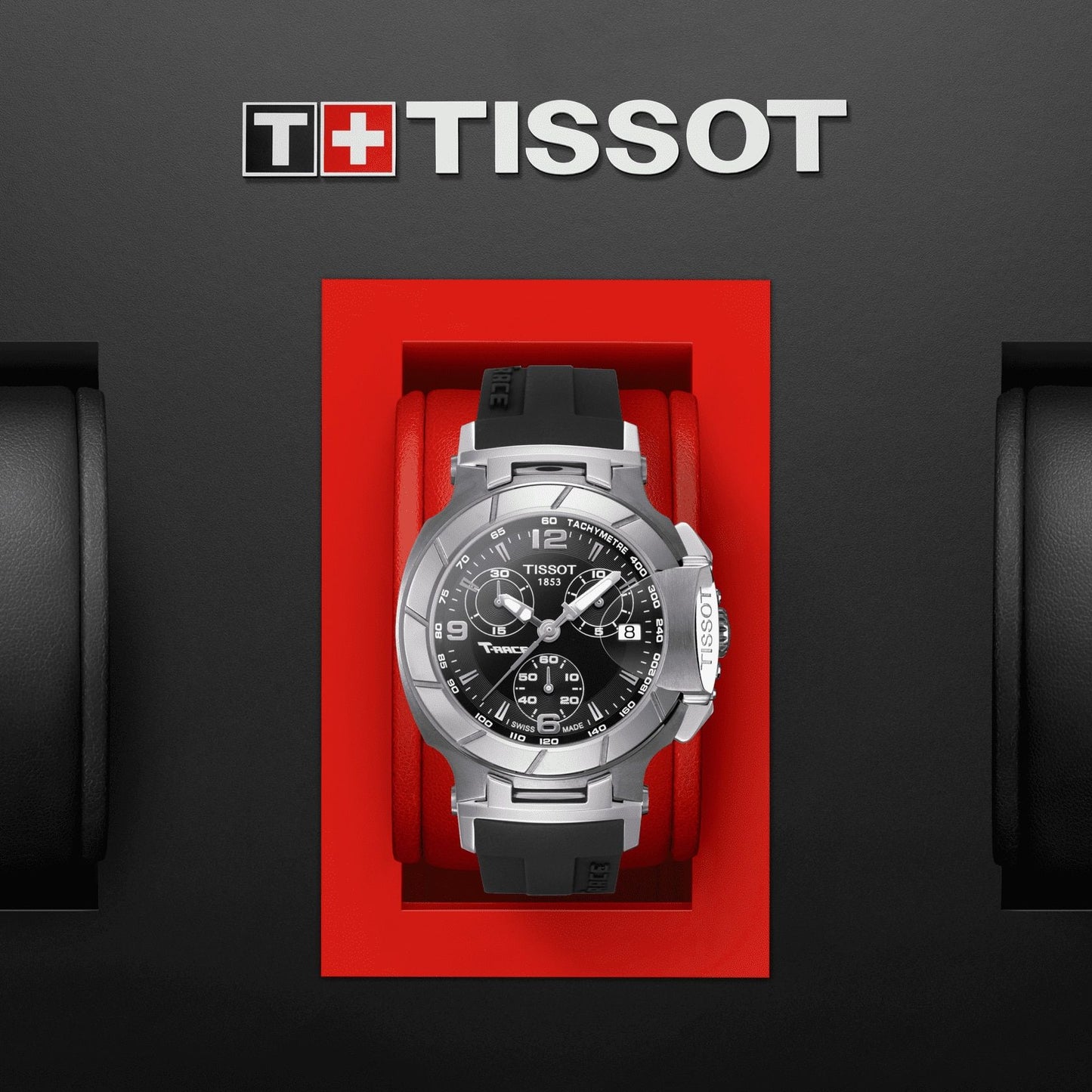 Tissot T-Race Chronograph Lady (Rubber, Black) Arabic And Indexes