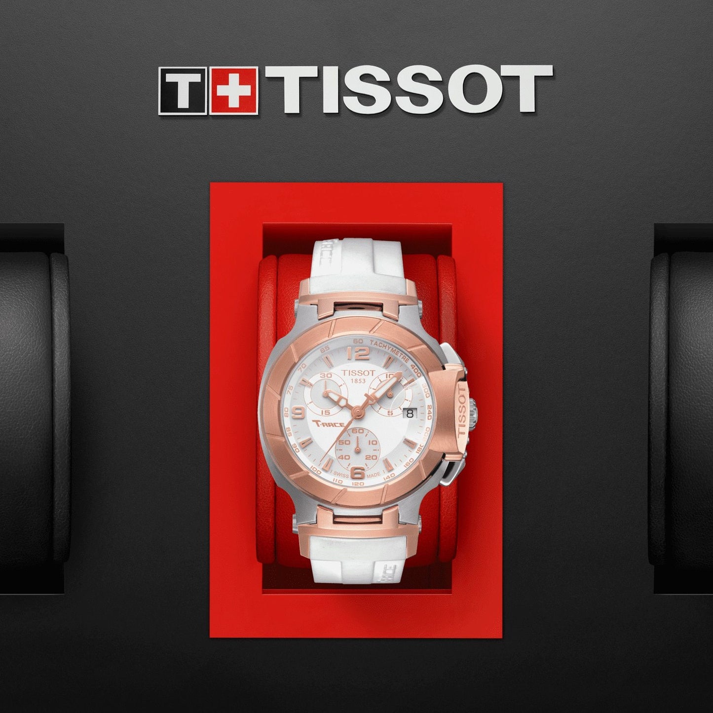 Tissot T-Race Chronograph Lady (Silicone, White) Arabic And Indexes