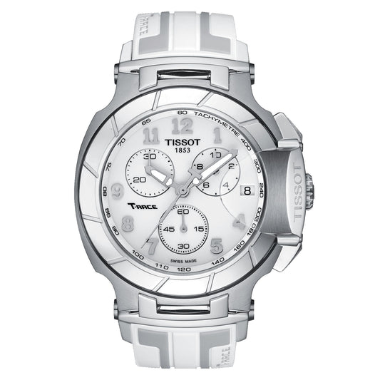 Tissot T-Race Chronograph (Silicone, White/Grey) Arabic