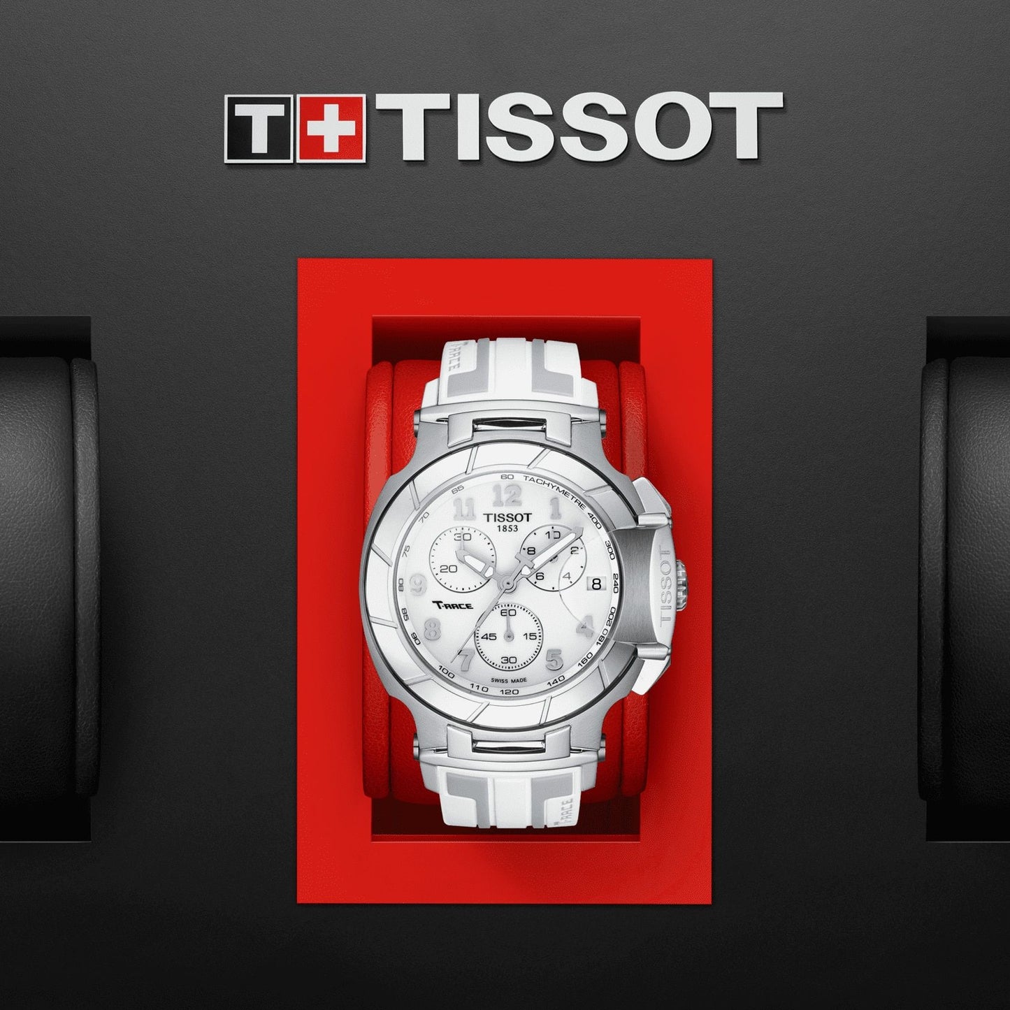 Tissot T-Race Chronograph (Silicone, White/Grey) Arabic