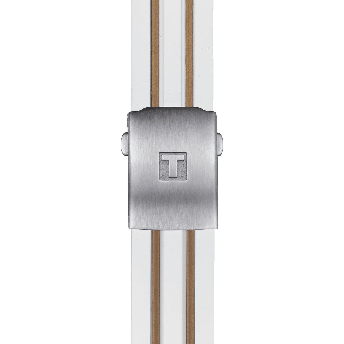 Tissot T-Race Chronograph (Silicone, White/Rose Gold 5N) Arabic