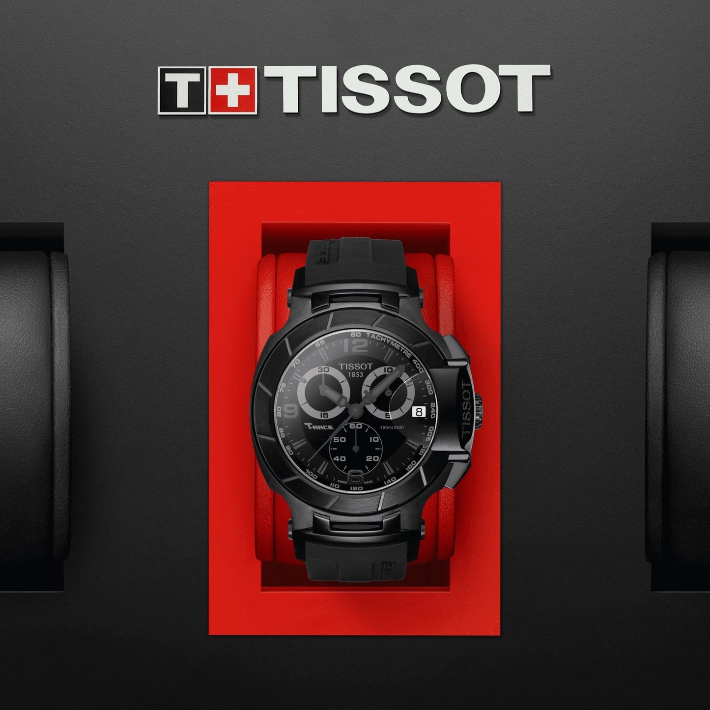 Tissot T-Race Chronograph (Rubber, Black) Arabic And Indexes