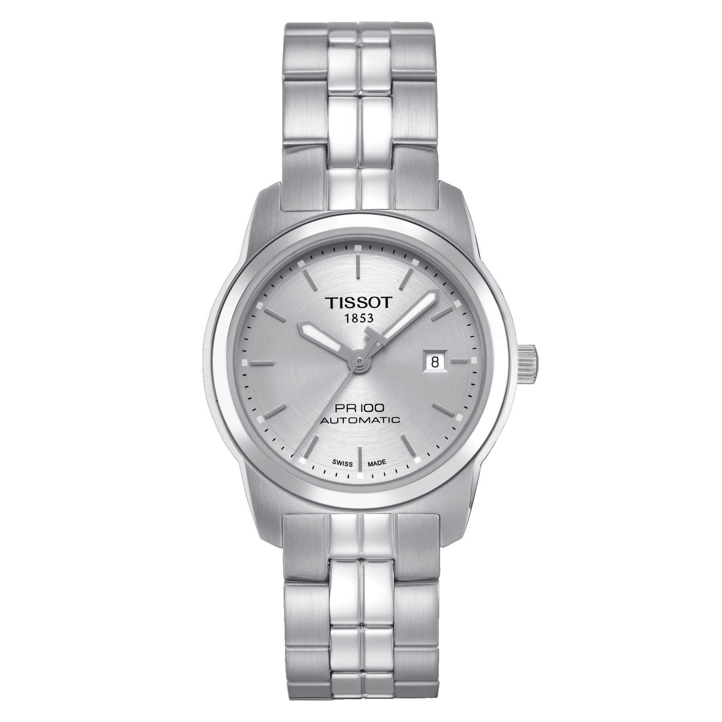 Tissot Pr 100 Automatic Lady (Stainless Steel, Grey) Indexes