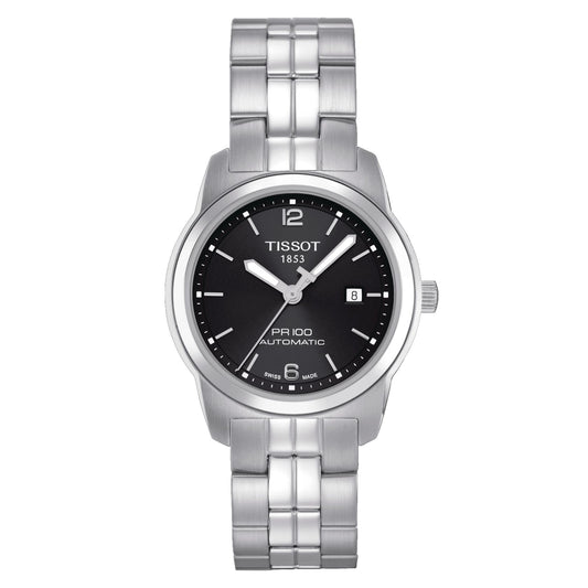 Tissot Pr 100 Automatic Lady (Stainless Steel, Grey) Arabic And Indexes