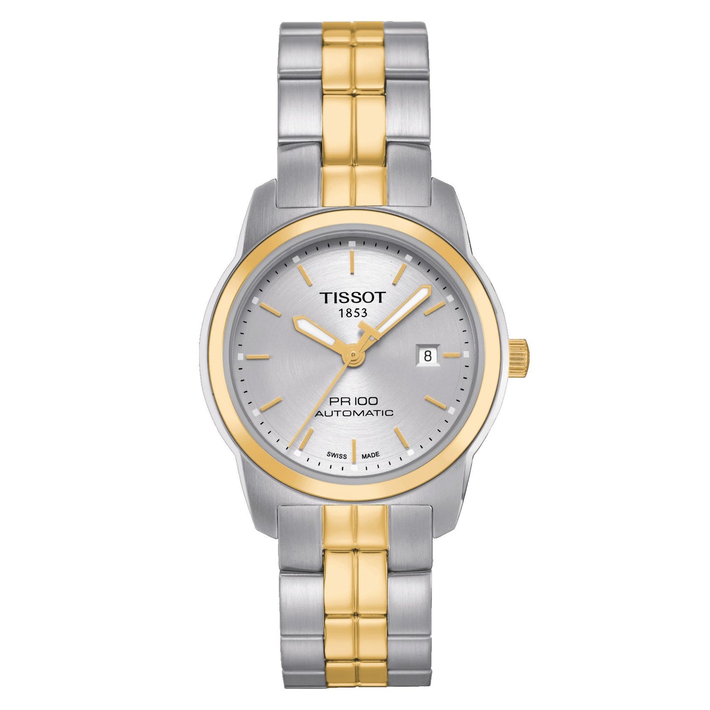 Tissot Pr 100 Automatic Lady (Stainless Steel, Grey/Golded) Indexes