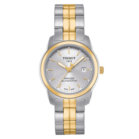 Tissot Pr 100 Automatic Lady (Stainless Steel, Grey/Golded) Indexes
