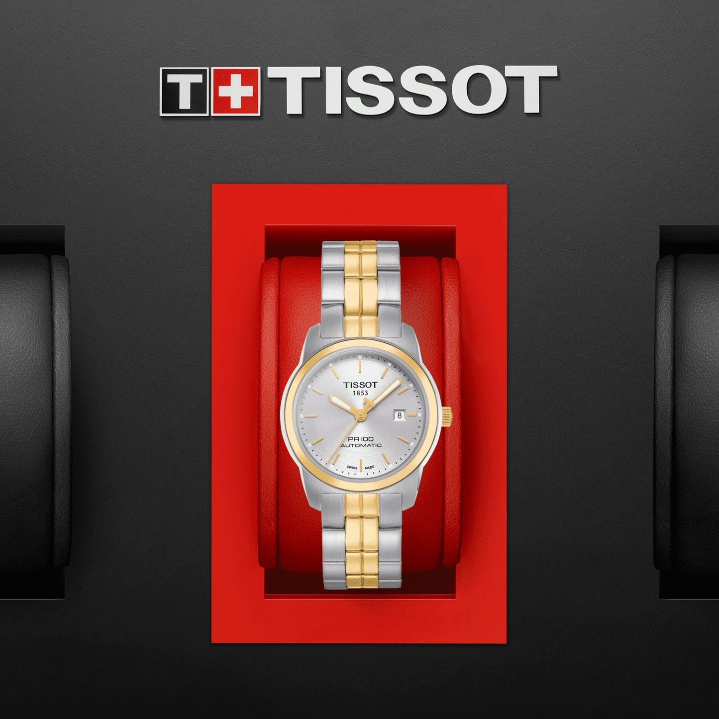 Tissot Pr 100 Automatic Lady (Stainless Steel, Grey/Golded) Indexes