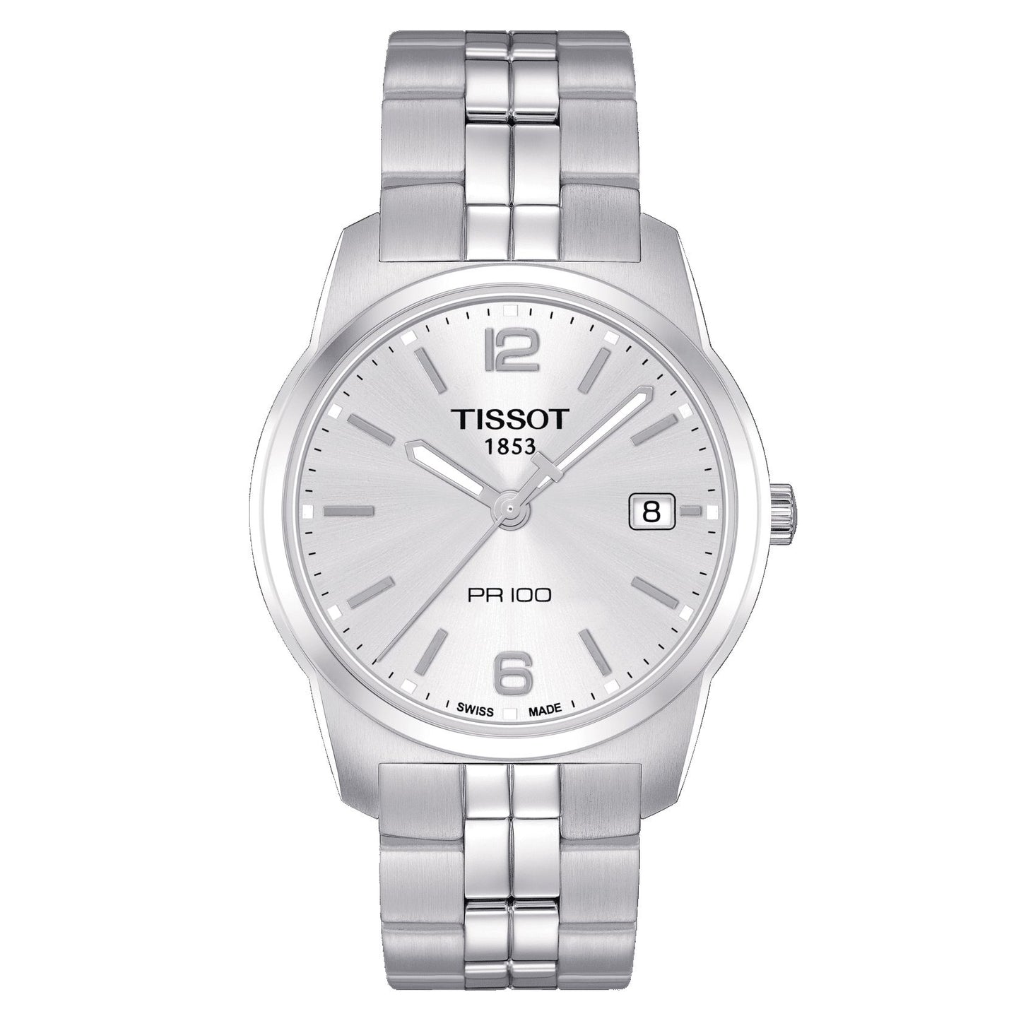 Tissot Pr 100 (Stainless Steel, Grey) Arabic And Indexes