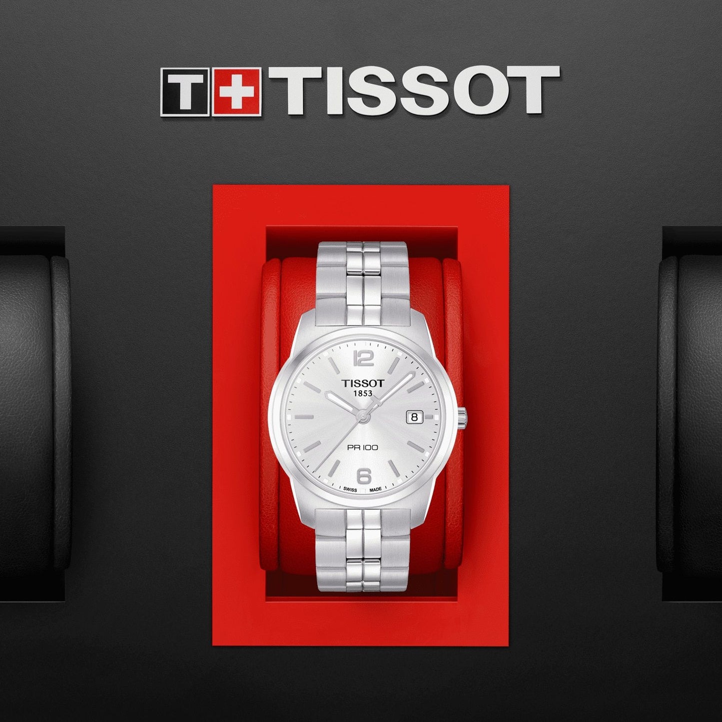 Tissot Pr 100 (Stainless Steel, Grey) Arabic And Indexes