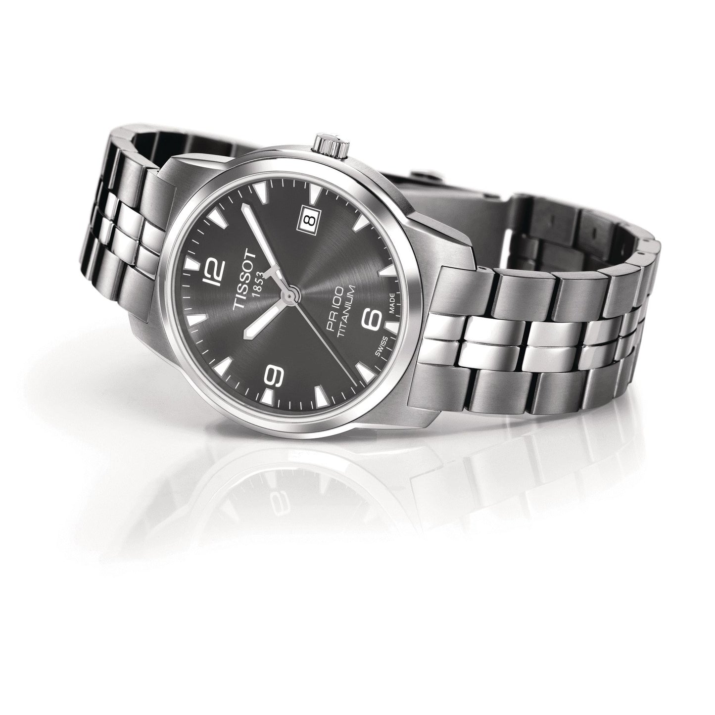 Tissot Pr 100 Titanium (Titanium, Grey) Arabic And Indexes