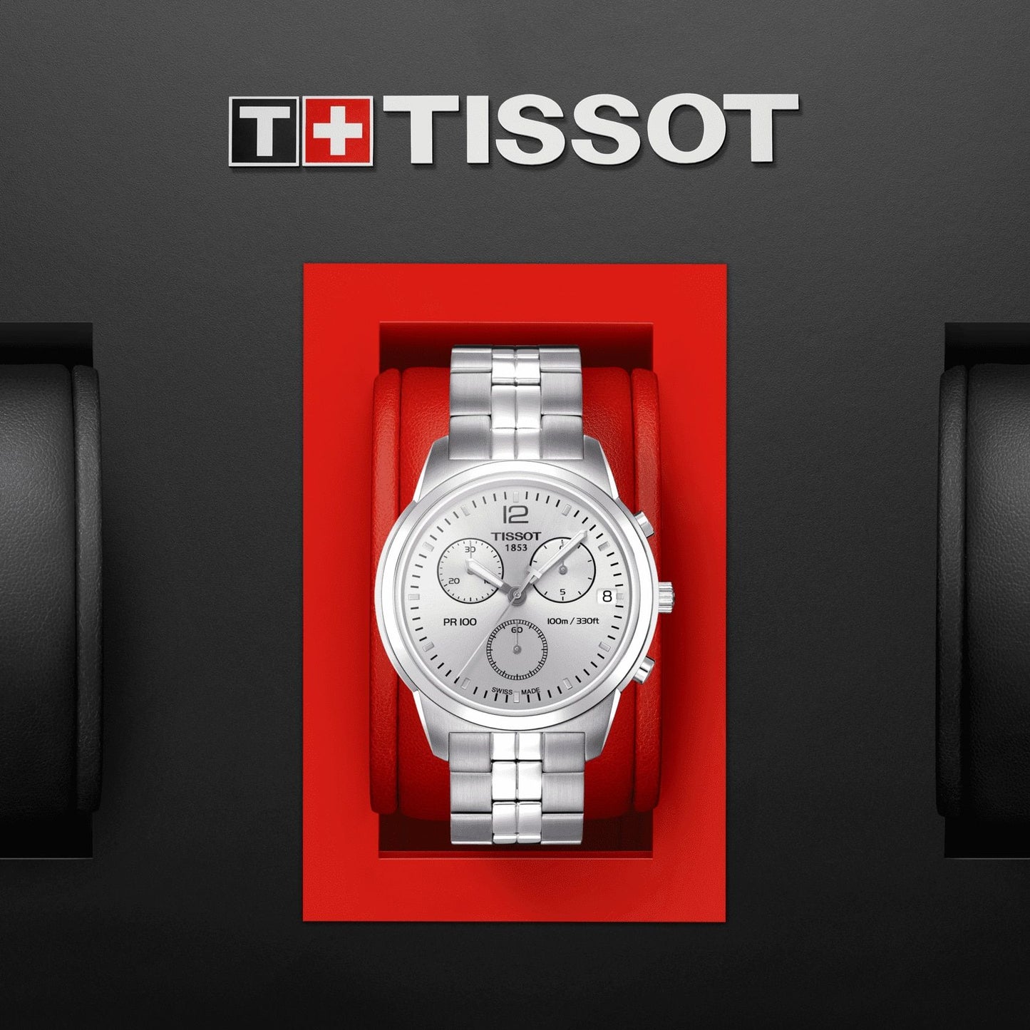 Tissot Pr 100 Chronograph (Stainless Steel, Grey) Arabic And Indexes