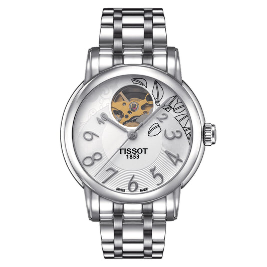Tissot Lady Heart Automatic (Stainless Steel, Grey) Indexes