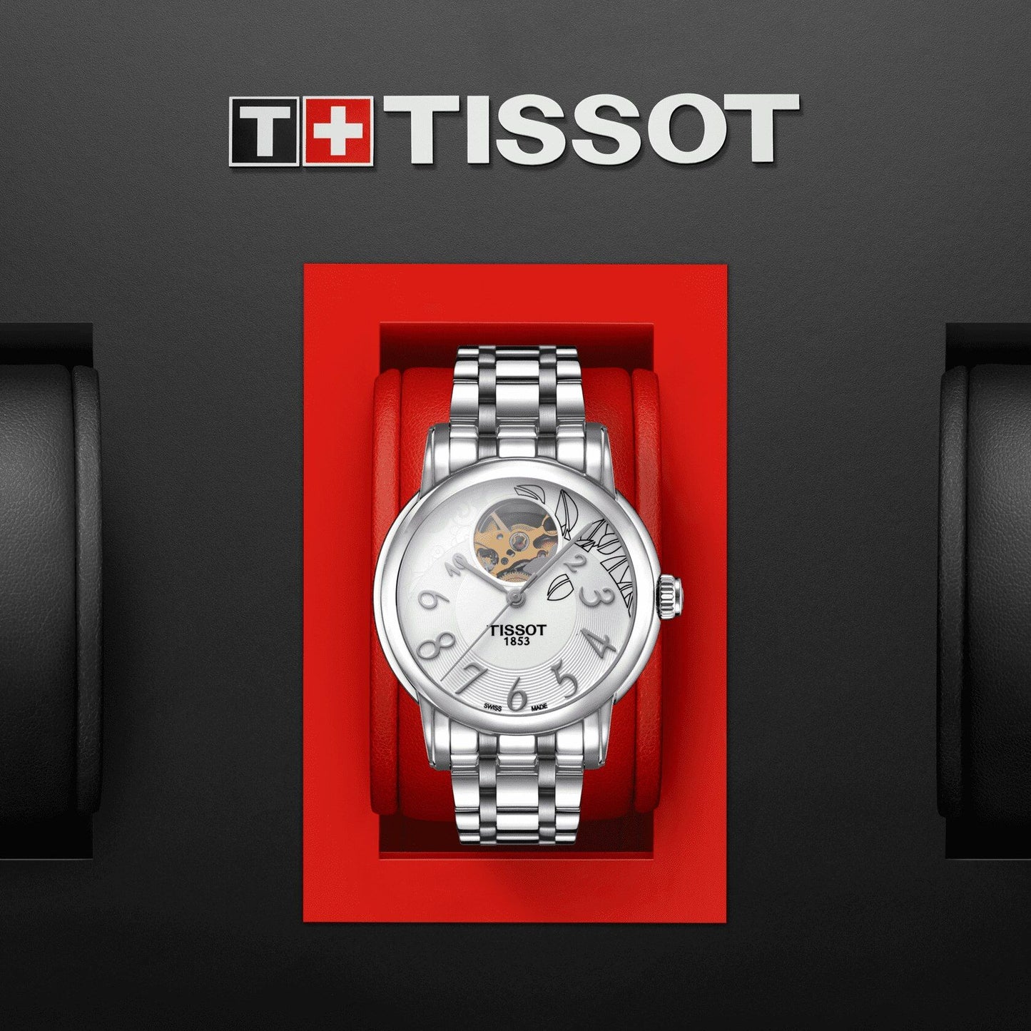 Tissot Lady Heart Automatic (Stainless Steel, Grey) Indexes