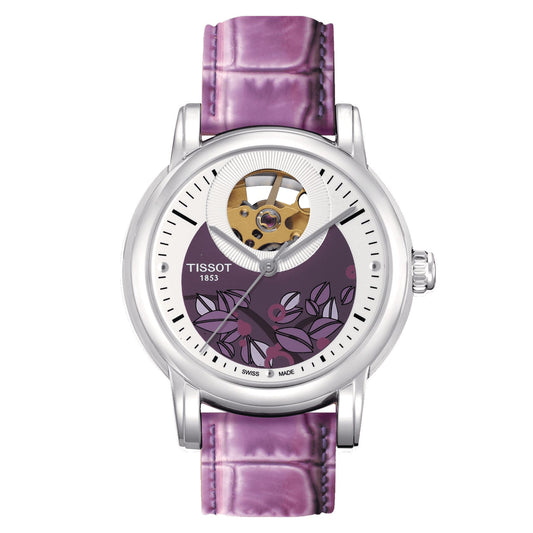 Tissot Lady Heart Automatic (Leather, Lilac) Indexes