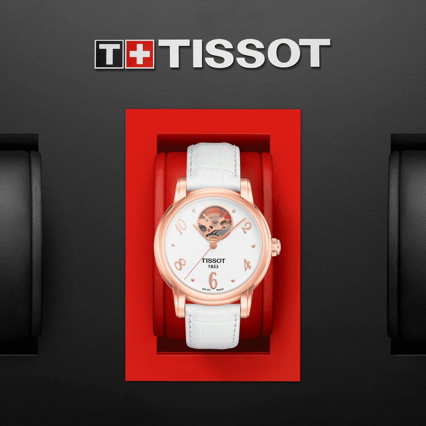 Tissot Lady Heart Automatic (Leather, White) Arabic And Indexes
