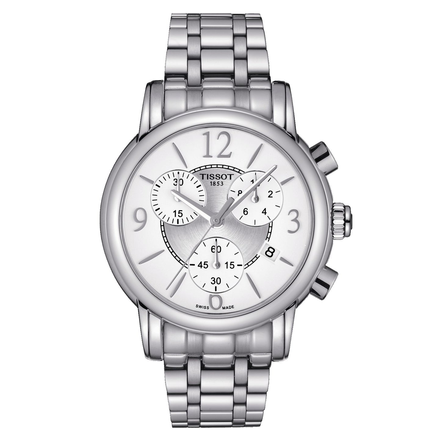 Tissot Dressport (Stainless Steel, Grey) Arabic And Indexes