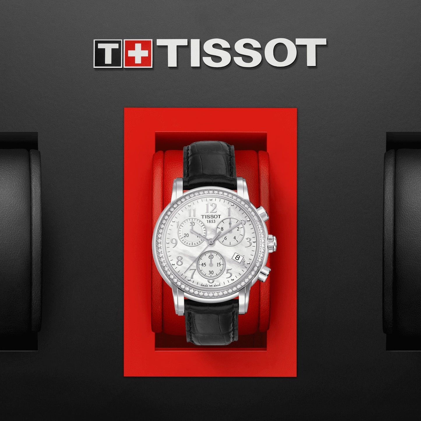 Tissot Dressport (Leather, Black) Arabic